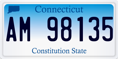 CT license plate AM98135
