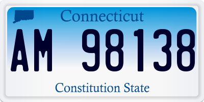 CT license plate AM98138