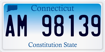 CT license plate AM98139
