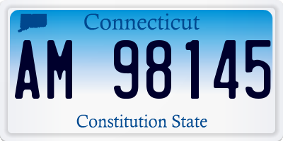CT license plate AM98145