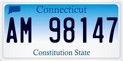 CT license plate AM98147