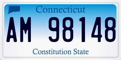 CT license plate AM98148