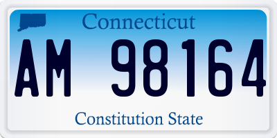 CT license plate AM98164