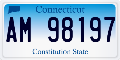 CT license plate AM98197