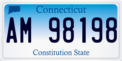 CT license plate AM98198