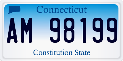 CT license plate AM98199