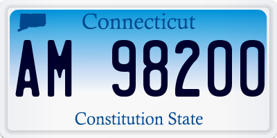 CT license plate AM98200