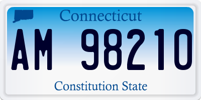 CT license plate AM98210