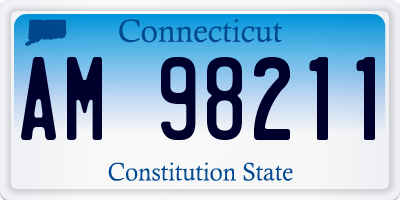 CT license plate AM98211