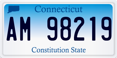 CT license plate AM98219