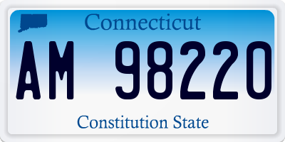 CT license plate AM98220