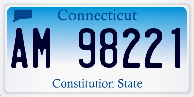CT license plate AM98221