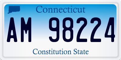 CT license plate AM98224