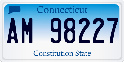 CT license plate AM98227