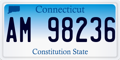 CT license plate AM98236