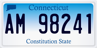 CT license plate AM98241