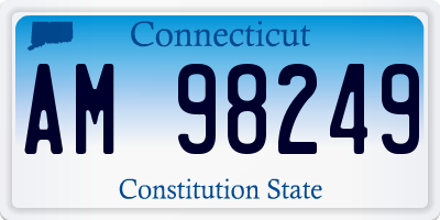 CT license plate AM98249