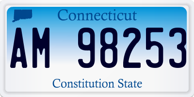 CT license plate AM98253