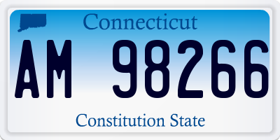 CT license plate AM98266
