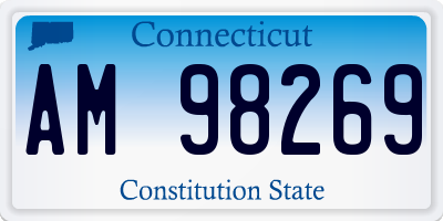 CT license plate AM98269