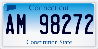 CT license plate AM98272
