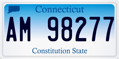 CT license plate AM98277
