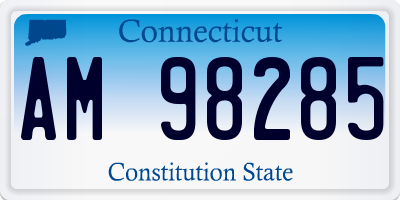 CT license plate AM98285