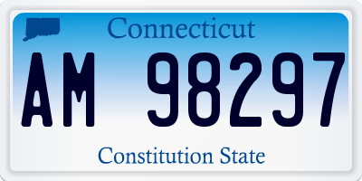 CT license plate AM98297
