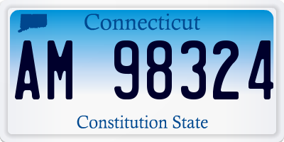 CT license plate AM98324