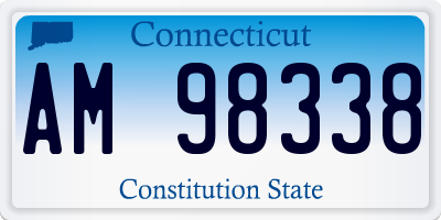 CT license plate AM98338