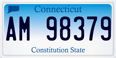 CT license plate AM98379