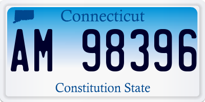 CT license plate AM98396