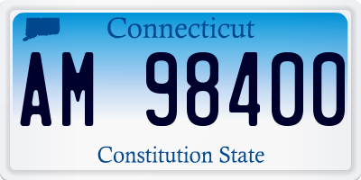 CT license plate AM98400