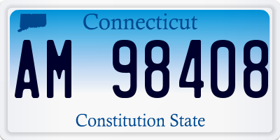 CT license plate AM98408