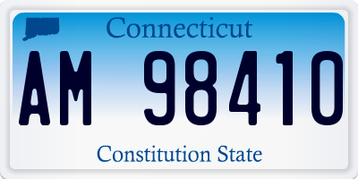 CT license plate AM98410