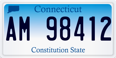 CT license plate AM98412