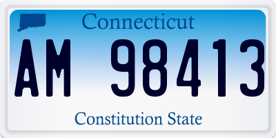 CT license plate AM98413