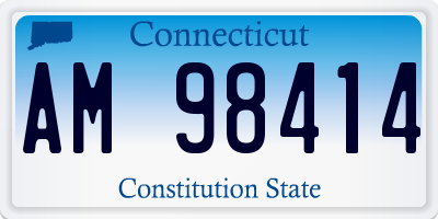CT license plate AM98414