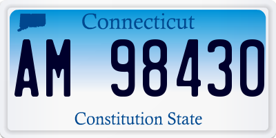 CT license plate AM98430