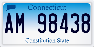 CT license plate AM98438