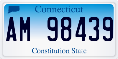 CT license plate AM98439
