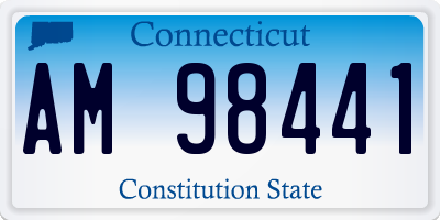 CT license plate AM98441