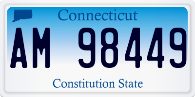 CT license plate AM98449