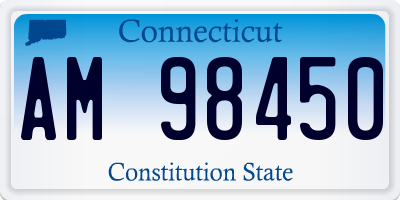 CT license plate AM98450