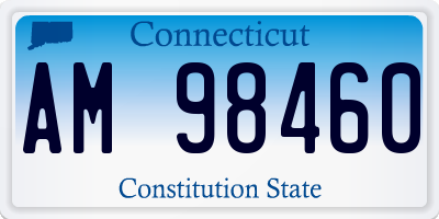 CT license plate AM98460