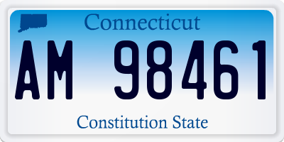 CT license plate AM98461