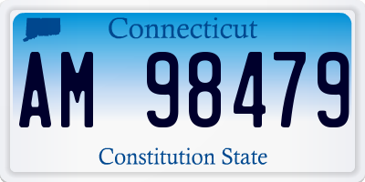 CT license plate AM98479