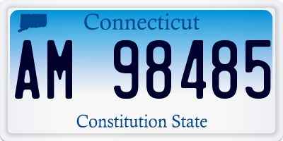 CT license plate AM98485