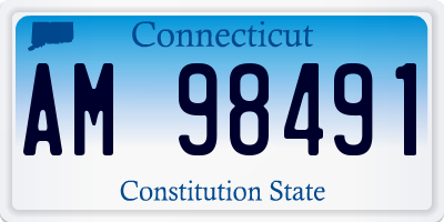CT license plate AM98491
