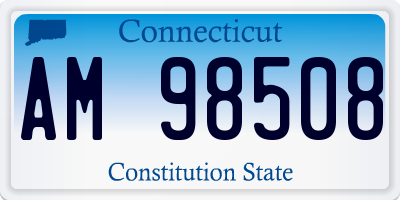 CT license plate AM98508